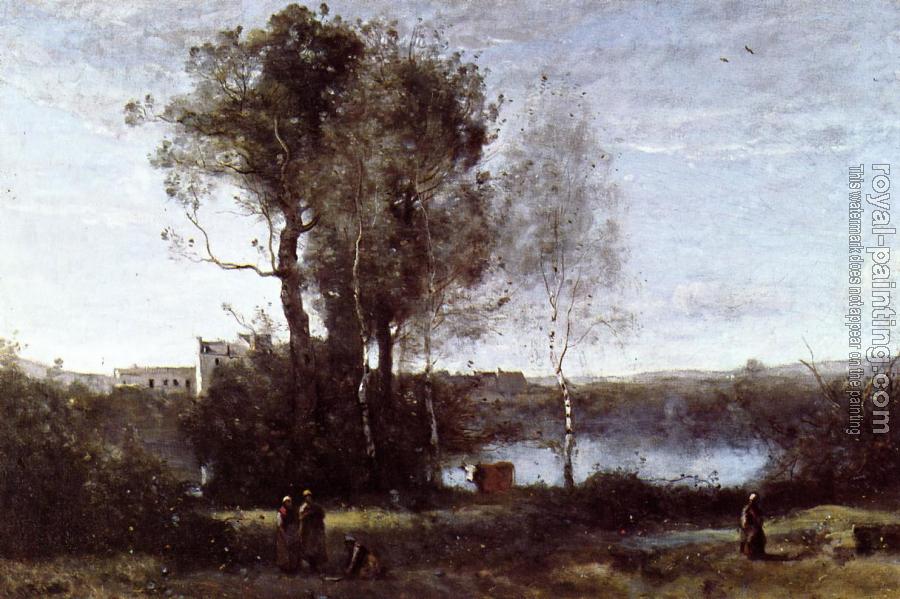 Jean-Baptiste-Camille Corot : Large Sharecropping Farm